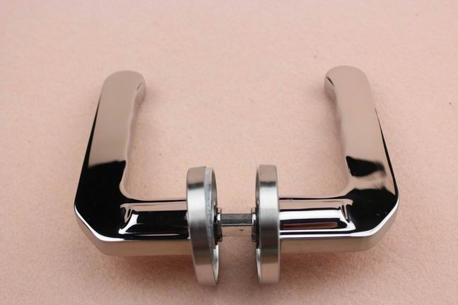 Satin Hollow Types Furniture Handles Door handle Lock Set for Internal