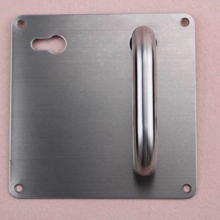 Tubular type stainless steel material Door Lever Handle with back plate