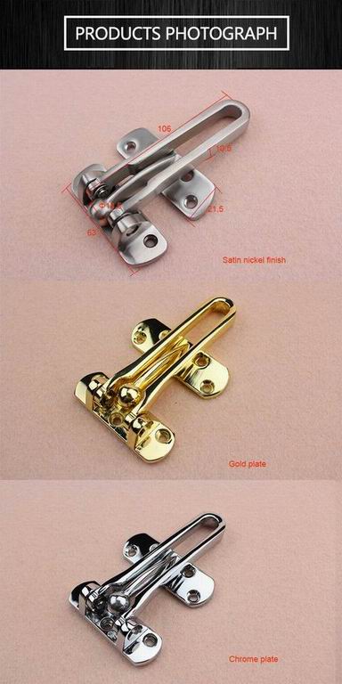 Door protector tool Zinc alloy entrance Door guard with chrome finish