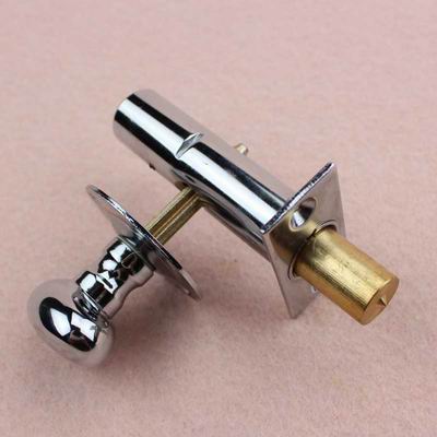 Chrome finish Brass bolt Door Lock with Knob key