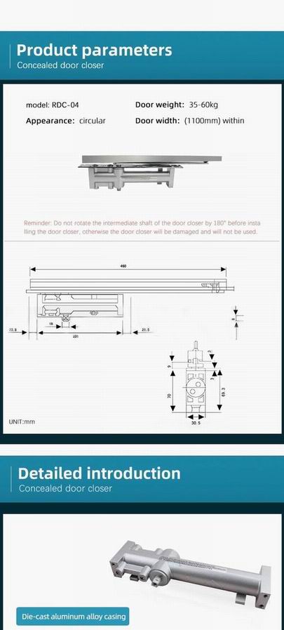 hiding door closers